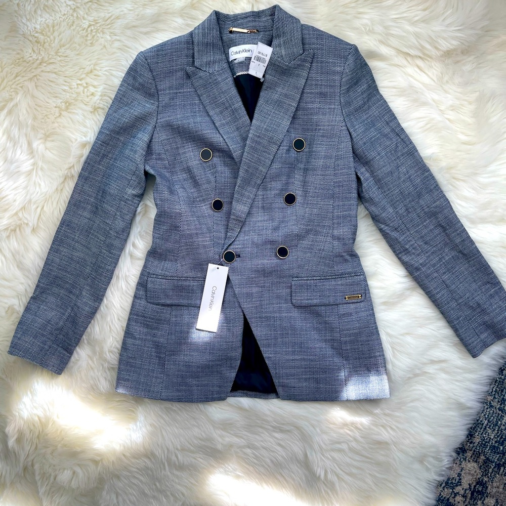 Calvin Klein double breasted blazer